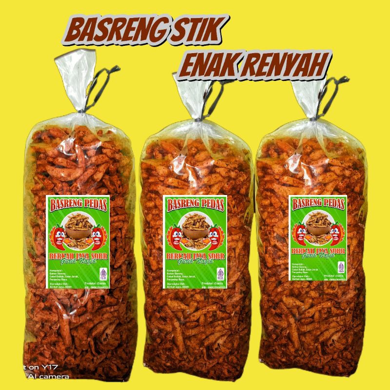 

Basreng Stik Pedas daun Jeruk 1kg