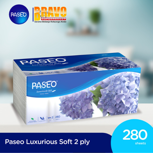 Bravo Bojonegoro - Paseo Elegant Tissue Wajah Soft Pack 2Ply 280 Sheets