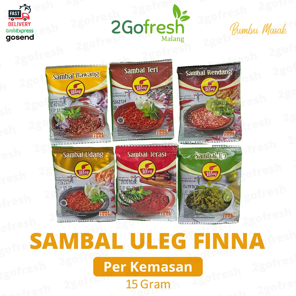 

Aneka Sambal / Sambel Uleg Finna 15gr Sachet - Sayur Sayuran