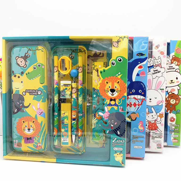 

Set Alat Tulis Kartun Kotak Hadiah Anak-anak 7-In-1 Hadiah Taman Kanak-kanak Hadiah Sekolah Perlengkapan Sekolah Hadiah Sekolah Dasar Kreatif