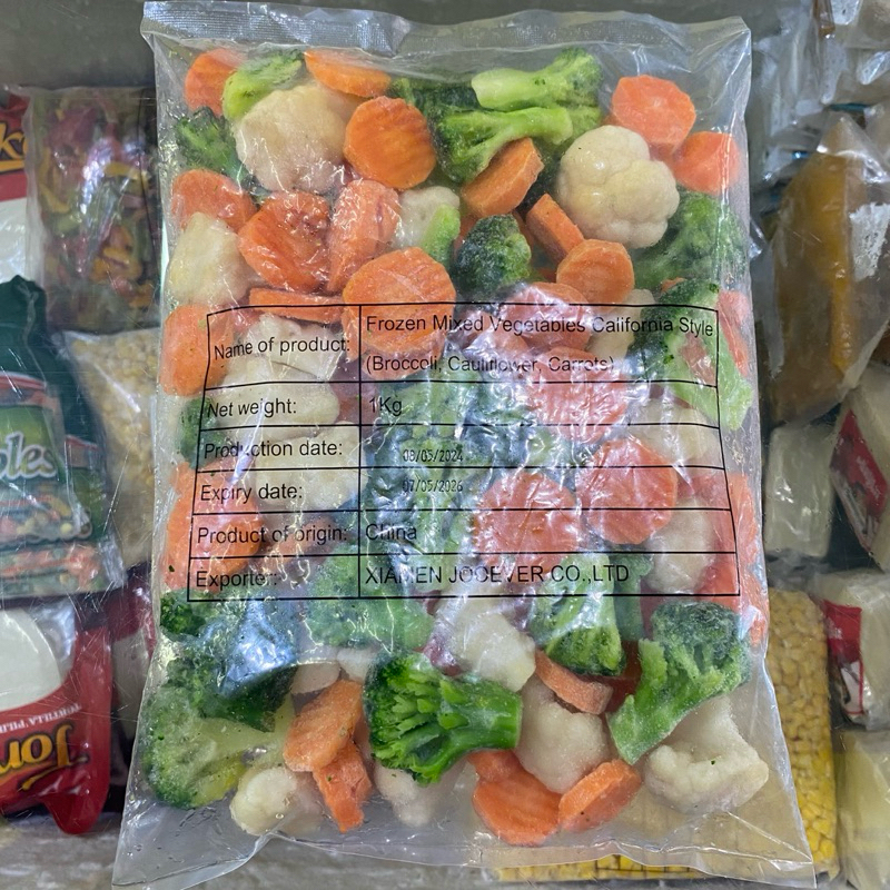

Frozen Mixed Vegetables California Style 1Kg [Capcay]