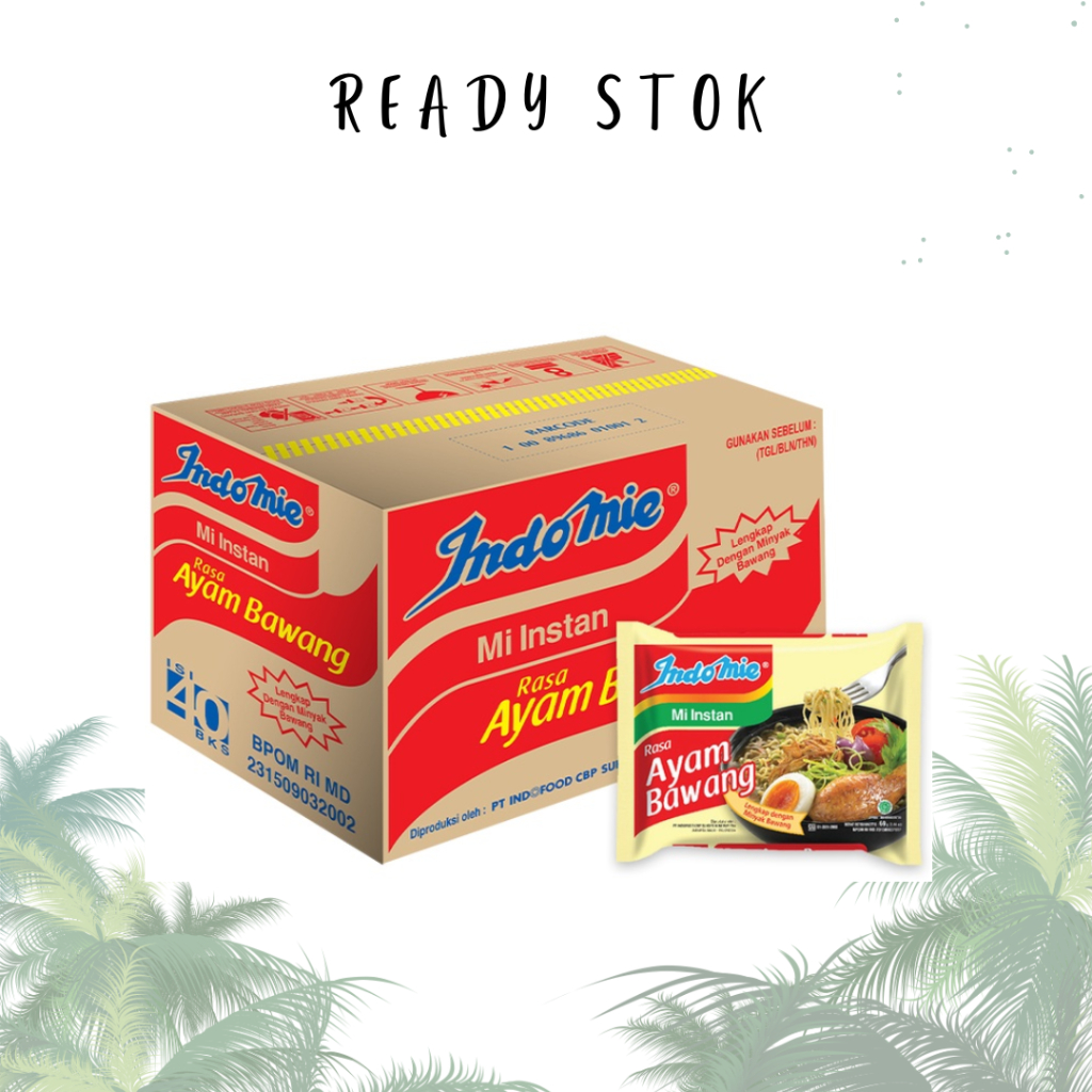 

MIE INSTAN/ INDOMIE MIE KUAH AYAM BAWANG 40x69gr