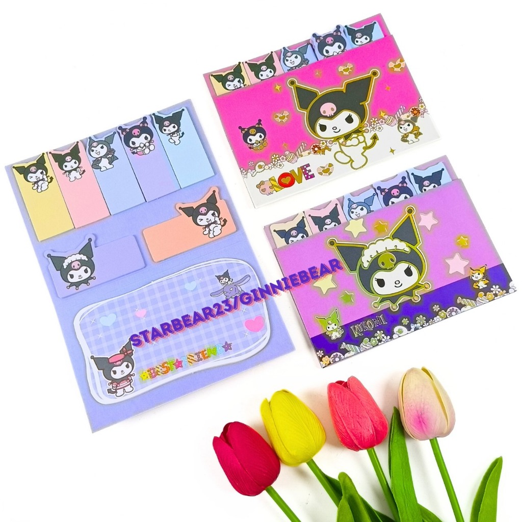 

Paket hemat sticky note plus bookmark karakter Cinnamoroll (FAY 506)