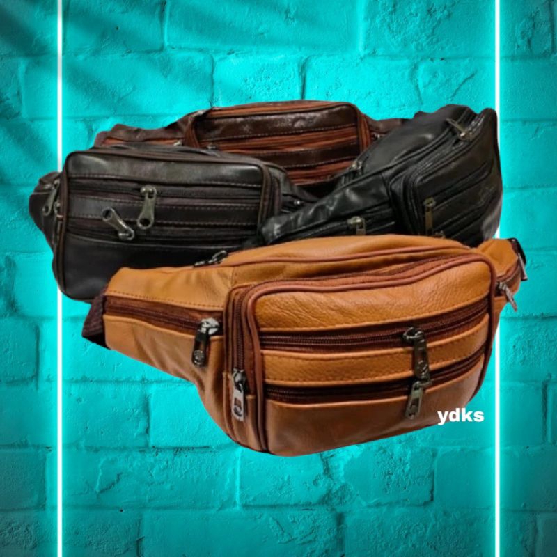 MELTEG Official Shop. KODE 0007. TAS PINGGANG KULIT IMPORT ASLI. TAS KULIT IMPOR. TAS PINGGANG KULIT