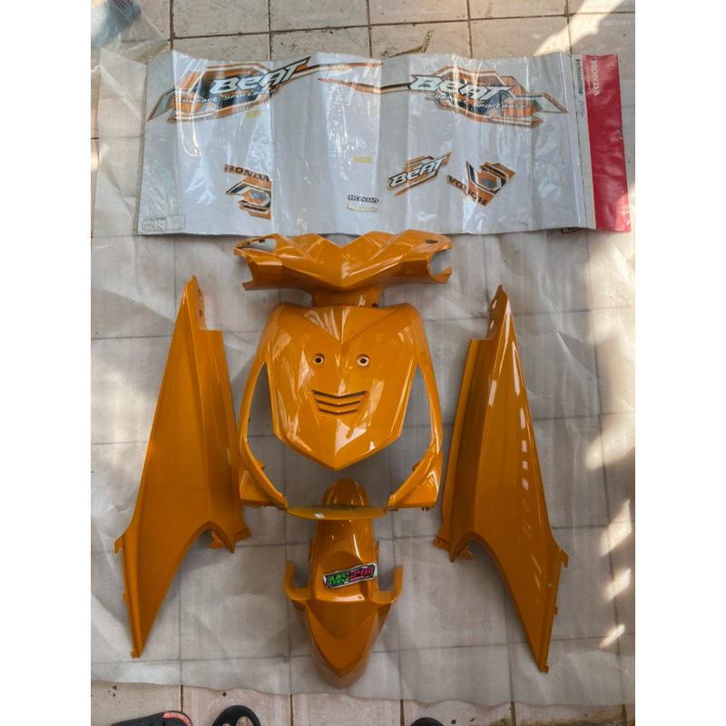 Cover Body Beat Karbu Bodi Halus Orange Oren 2008 Full Set Original AHM