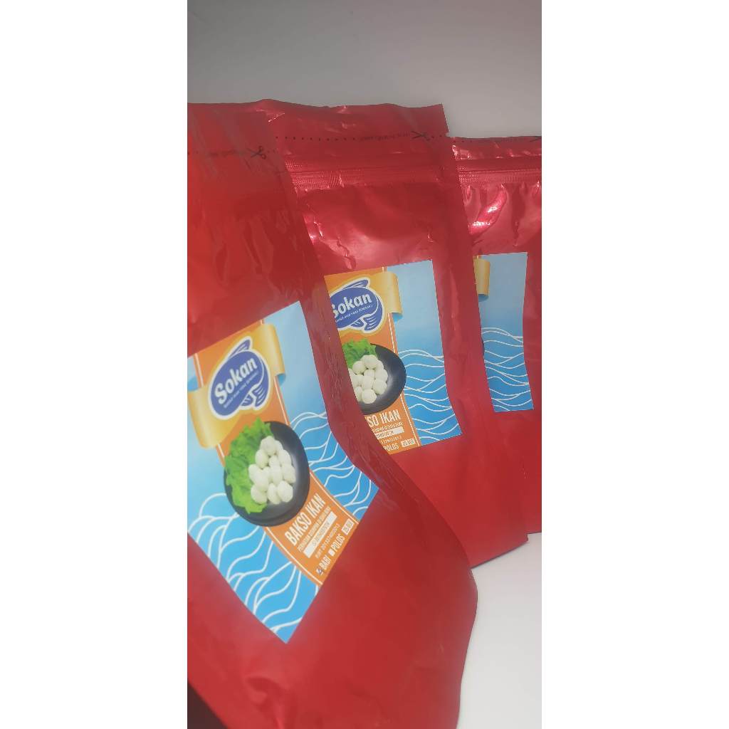 

Sokan Bakso Ikan Polos Halal kemasan 5 pcs per pack.