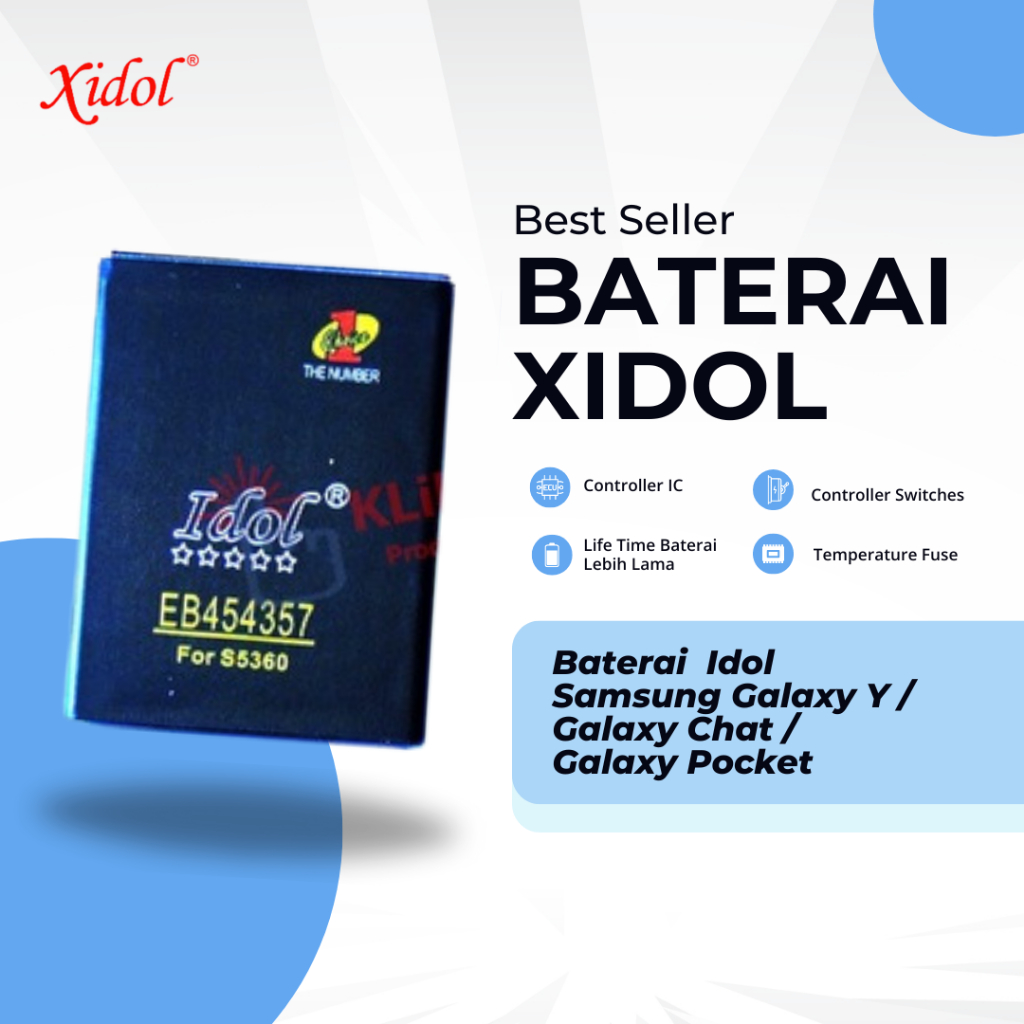 Baterai  XIDOL Samsung Galaxy Y / Galaxy Chat / Galaxy Pocket