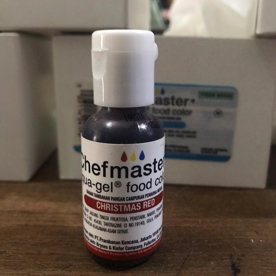 

Pewarna Makanan Gel ( CM Red ) Chefmaster Liqua-Gel Food Color 20gram