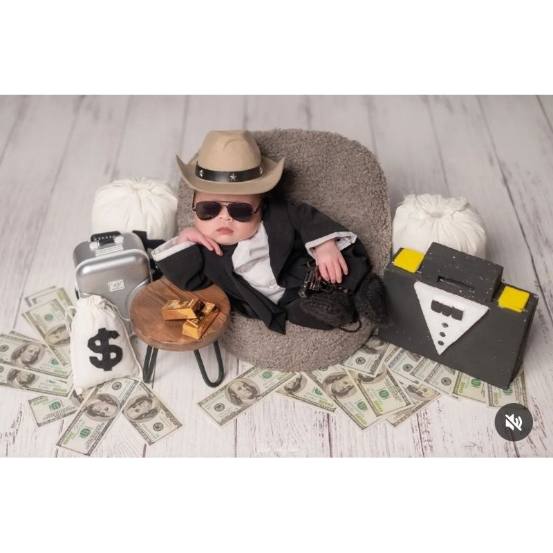 KOSTUM BABY BOSS / JAS ANAK / JAS BAYI / BAJUNIK / BAJUANAKUNIK / AZZAFRAN