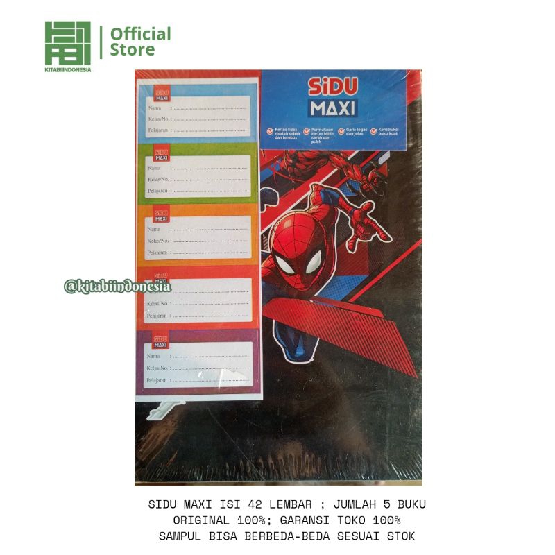 

Buku Tulis SIDU MAXI 42 Lembar isi 5