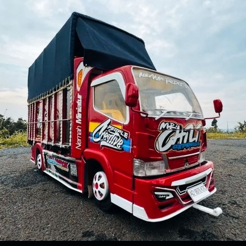 MINIATUR TRUK OLENG PROMO TERLARIS MAINAN ANAK KEKINIAN VARIASI LAMPU LED DAN TERPAL RODA ASLI DARI 