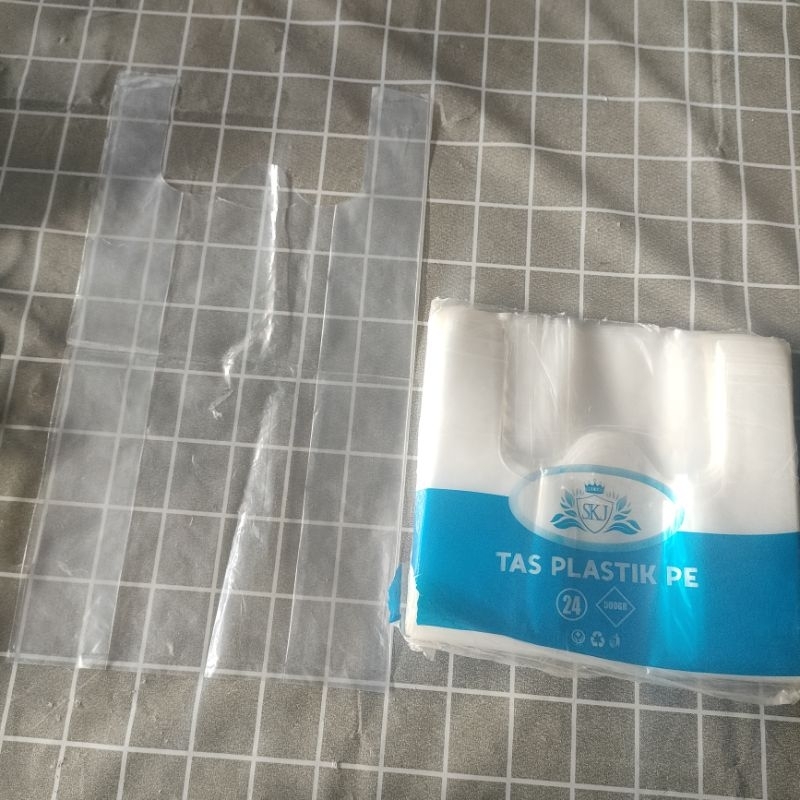 kantong kresek bening kantong plastik bening 500 gram kantong 24 TEBAL Kantong Kresek Plastik Bening