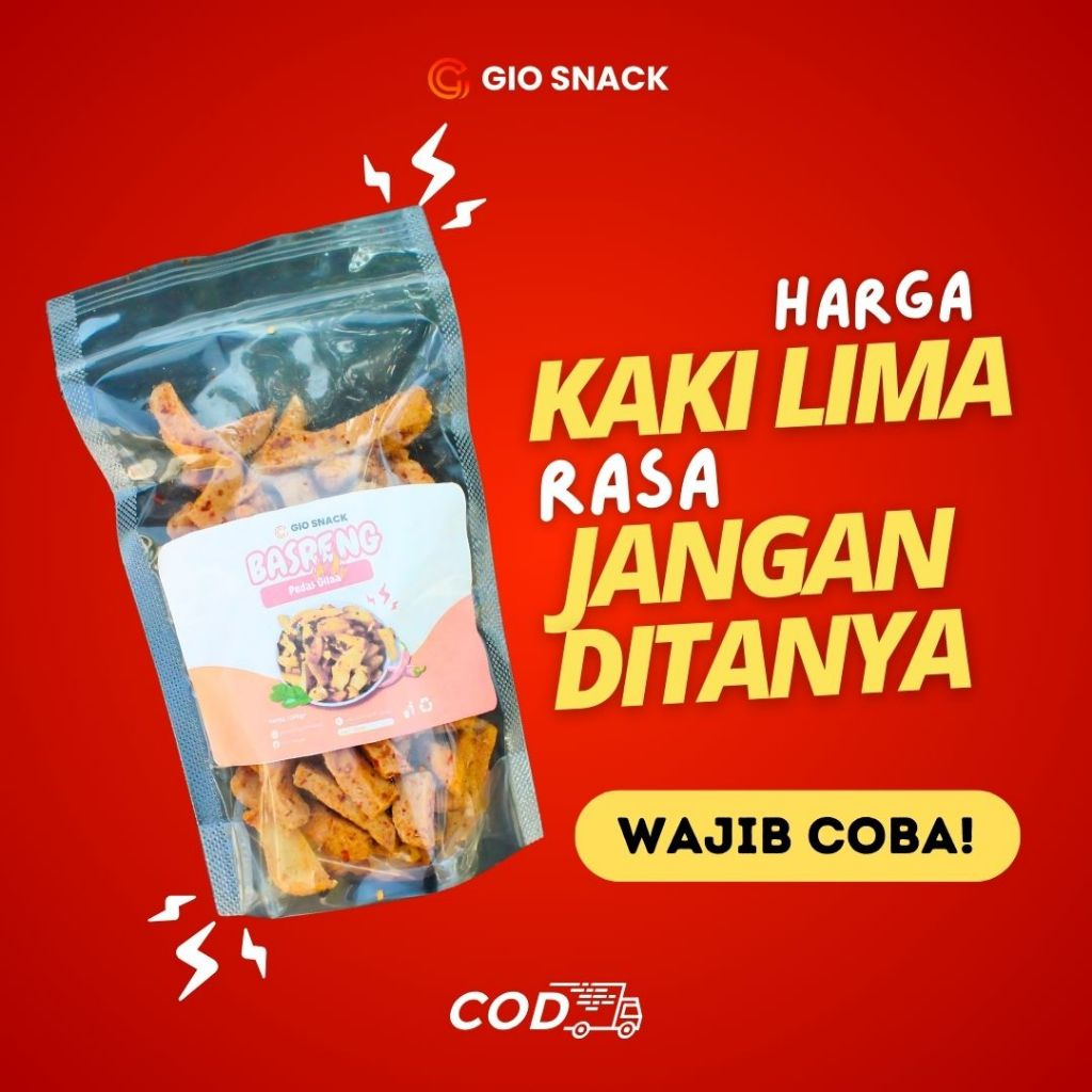 

Basreng Pedas Gurih GIO Snack