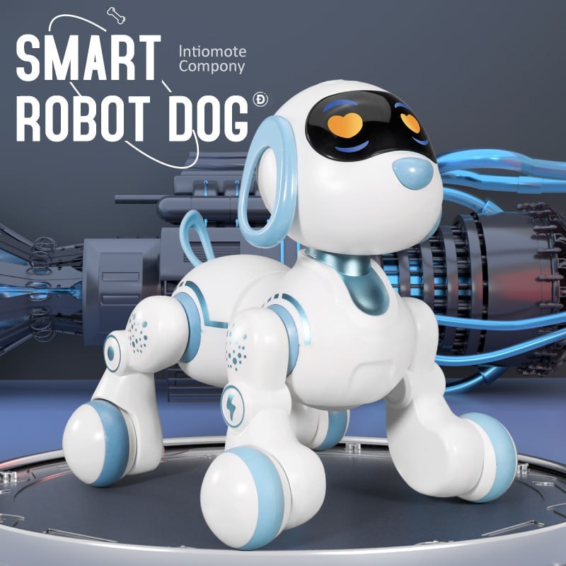 Mainan Robot Anjing dan Kucing Remote Control Pintar dengan Gerakan dan Musik