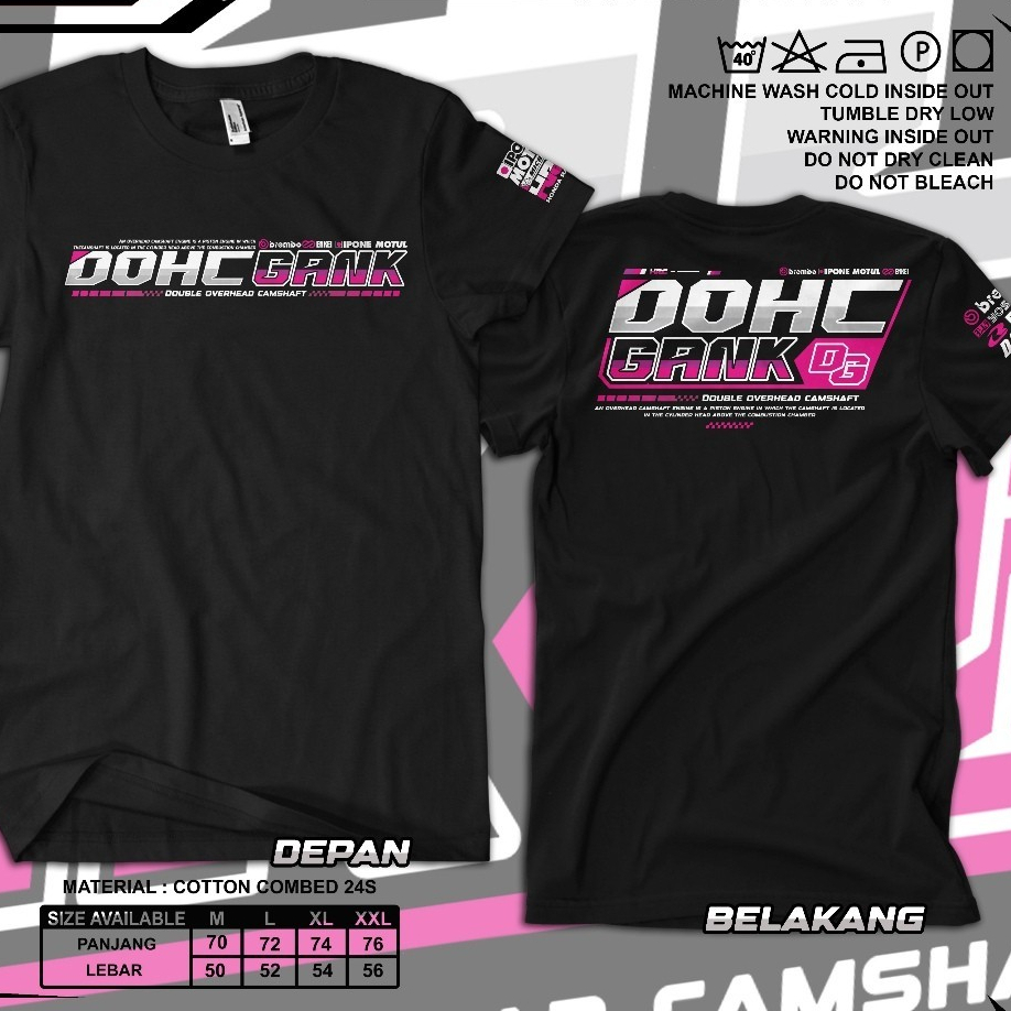 Kaos Dohc Gank Cb Gl Tiger Herex Baju Motor Distro