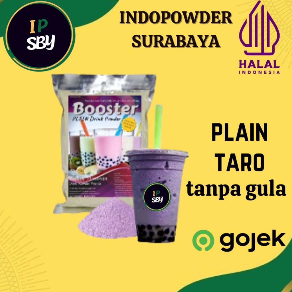 

IDPSBY | PLAIN Bubuk Minuman TARO 1KG | Powder TARO 1 KG | INDOPOWDER BOOSTER TANPA GULA