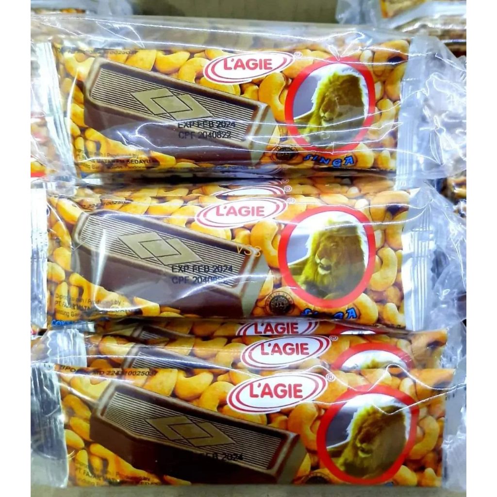 LAGIE SINGA COKLAT MENTE ( 25GR X 12PCS )