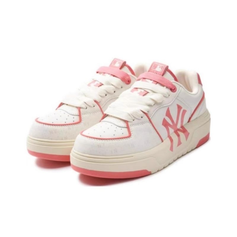 Sepatu MLB Chunky Liner NY Yankees Diamond Monogram Pink / MLB Original