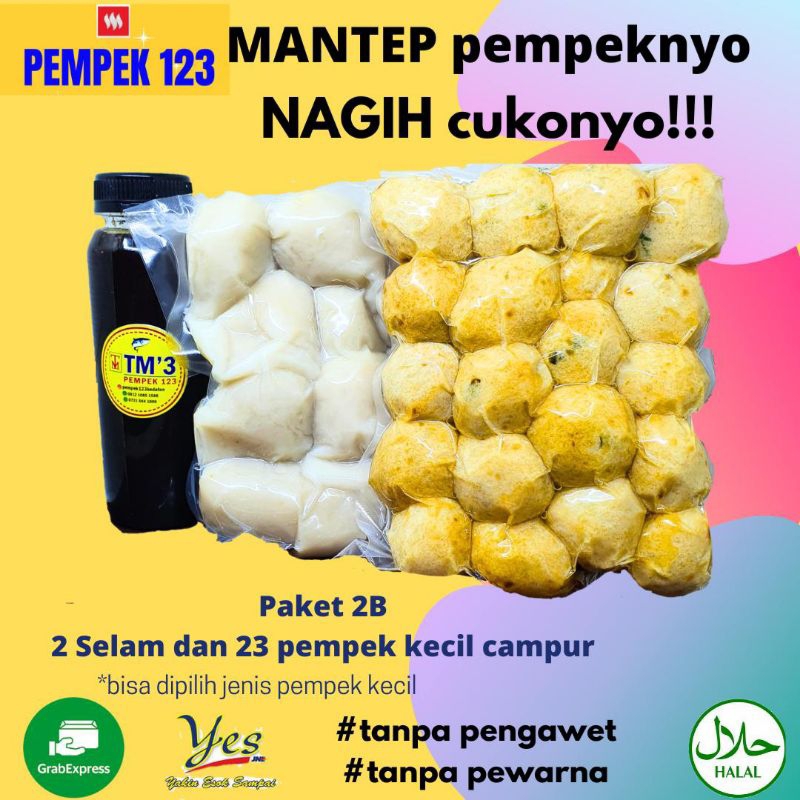 

Pempek Lampung Empek Palembang Asli Frozen 123 Premium paket 2B Vakum/Beku