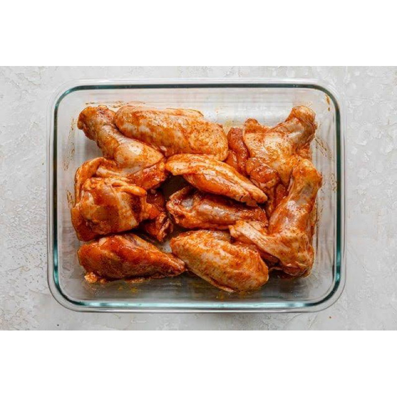 

PAHA PENTUNG SAYAP UTUH MARINASI SIAP GORENG 500 GRAM 1 KG DAN PCS