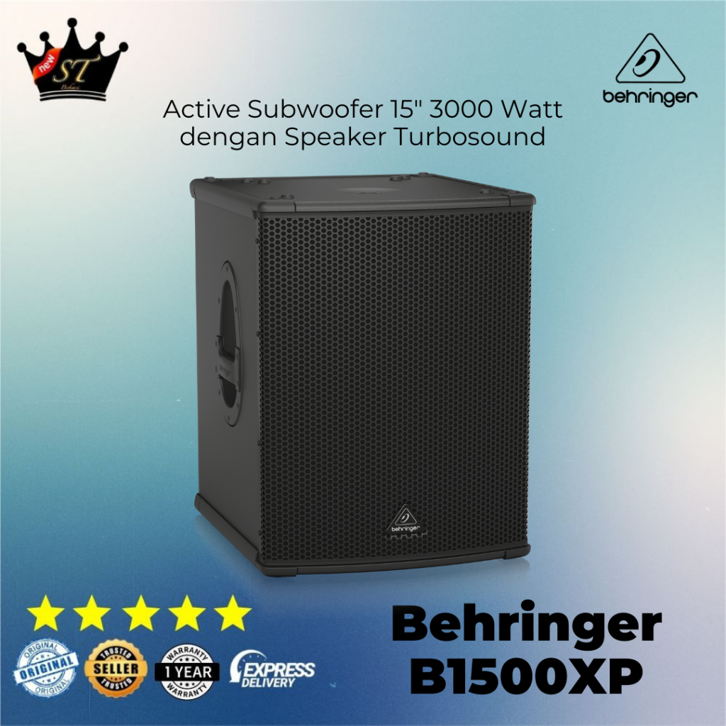 Behringer B1500XP B1500-XP Active Subwoofer Aktif 15" Sub 15 Inch 3000 Watt woofer Turbosound High C