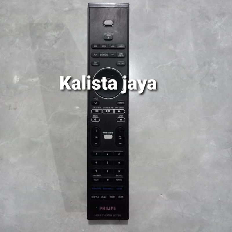 REMOTE REMOT HOME THEATER SYSTEM PHILIPS ORIGINAL ASLI