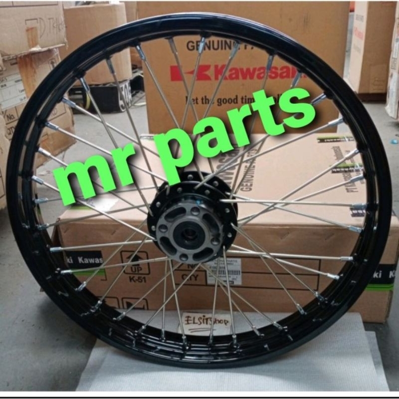velg pelek felek depan set W175 W 175 original kawasaki