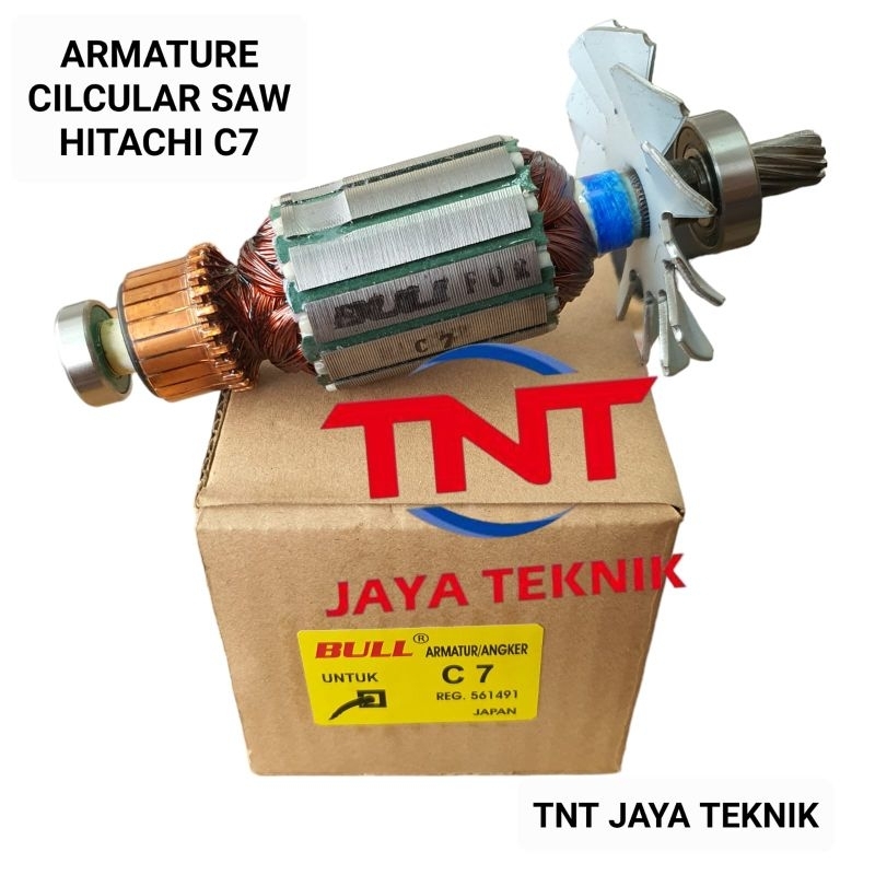 ARMATURE / ANGKER CIRCULAR SAW HITACHI C7 / ARMATURE C 7 BULL / ANGKER CIRCEL HITACHI C7