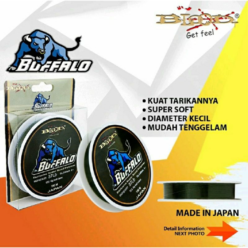 SENAR PANCING BLOOD BUFFALO JAPAN KUAT ANTI KRITING