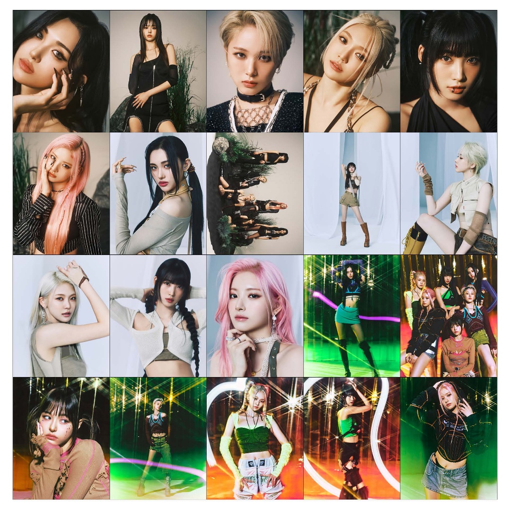 HOLOGRAM MINI STIKER EVERGLOW ALL MY GIRLS 20 PCS STICKER KPOP UNOFFICIAL EU SIHYEON MIA ONDA AISHA