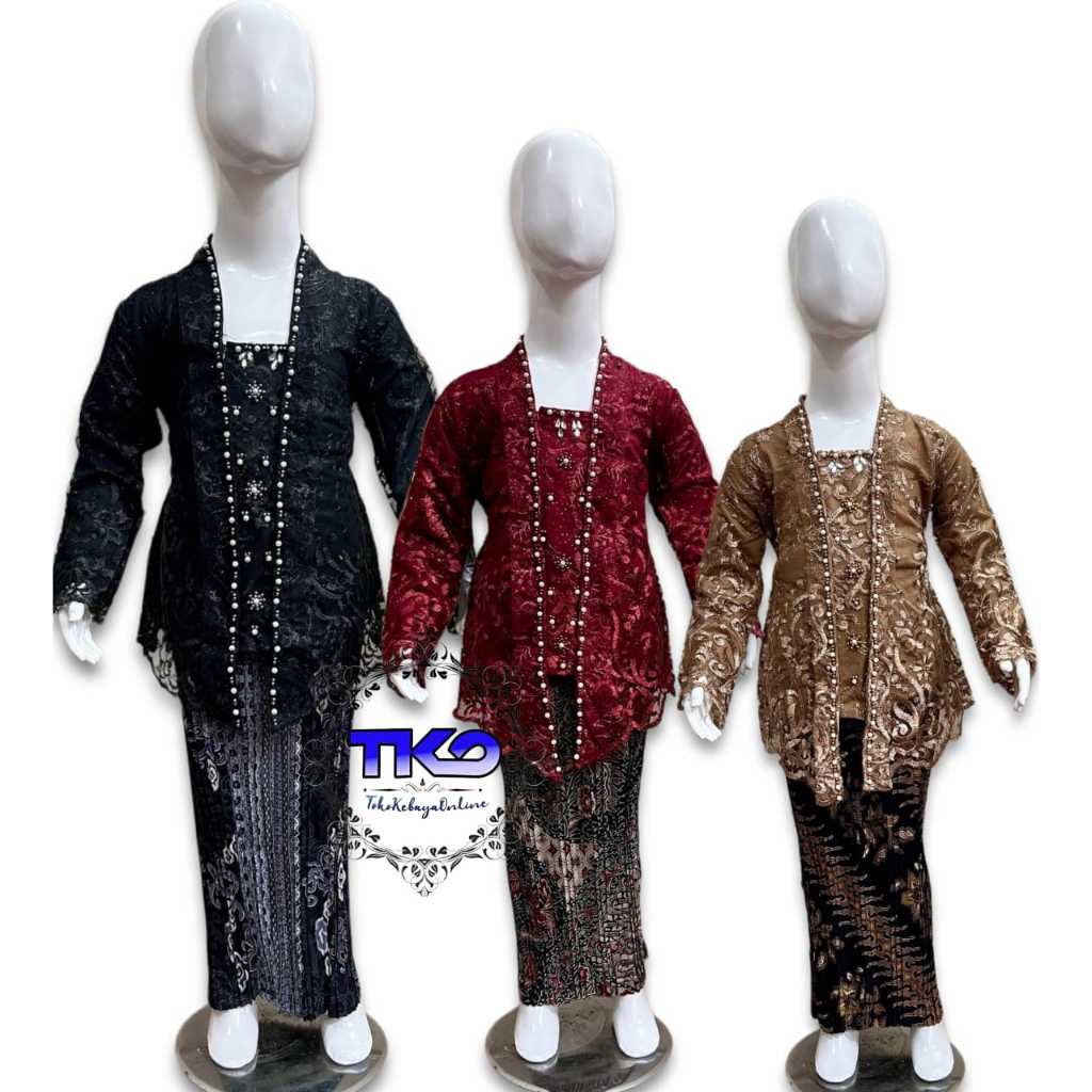 Kebaya Anak Kutu Baru/Kebaya Pesta/Kebaya Wisuda Anak/Set Kebaya Modern/Kebaya Anak Tanggung