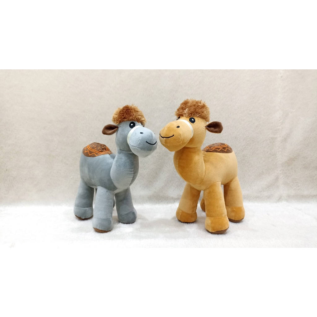 Boneka Unta Lucu - Boneka Animal Unta Brown Grey