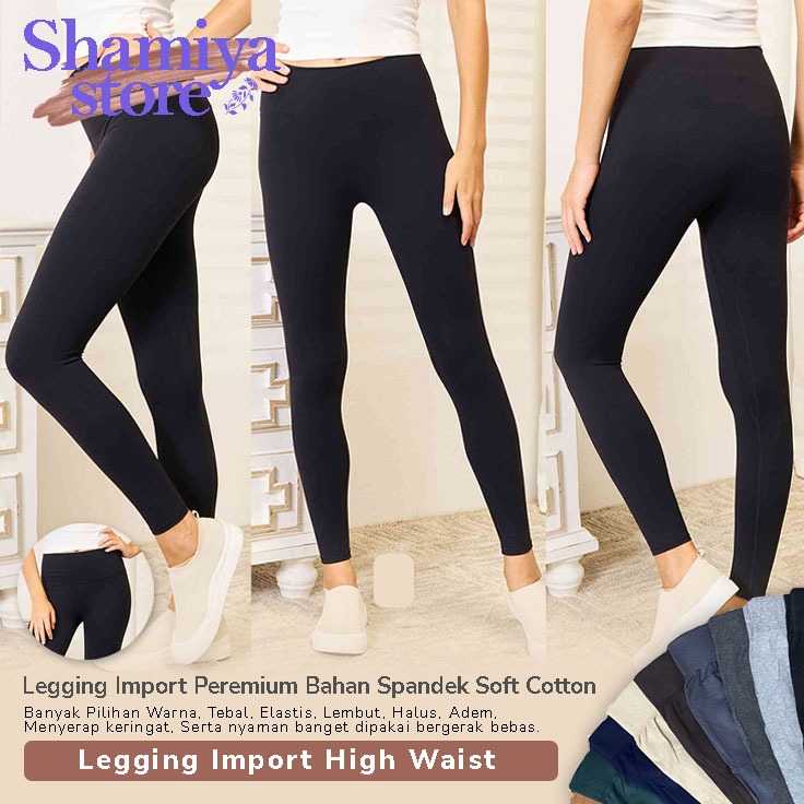 Legging Import / Legging Premium / Legging High Waist / Legging Import Tebal / Legging Tebal Import 