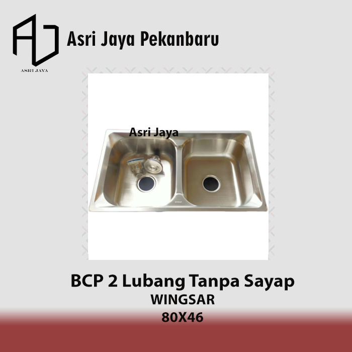 BCP 2 Lubang Tanpa Sayap Merk Winsar