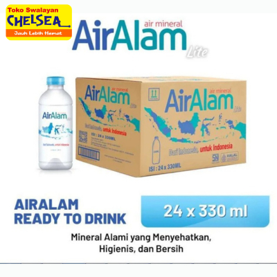 

AirAlam lite 330ml per dus - air alam air mineral - air minum - kapal api group - mineral water