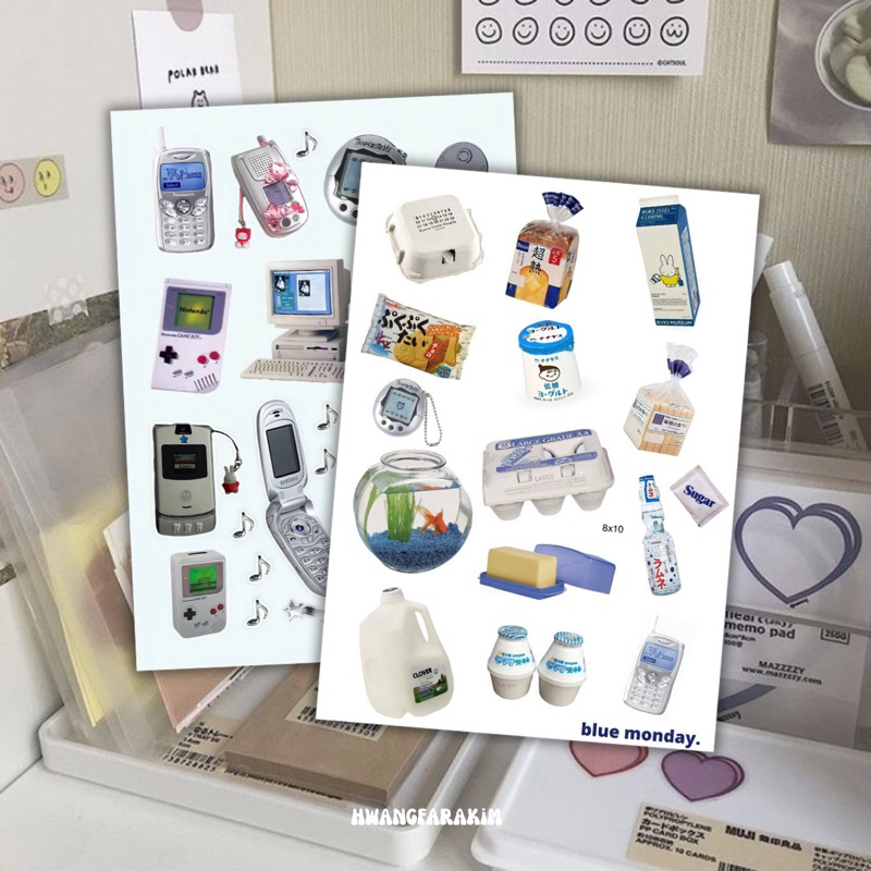 

MINI STICKER DECO BLUE VER
