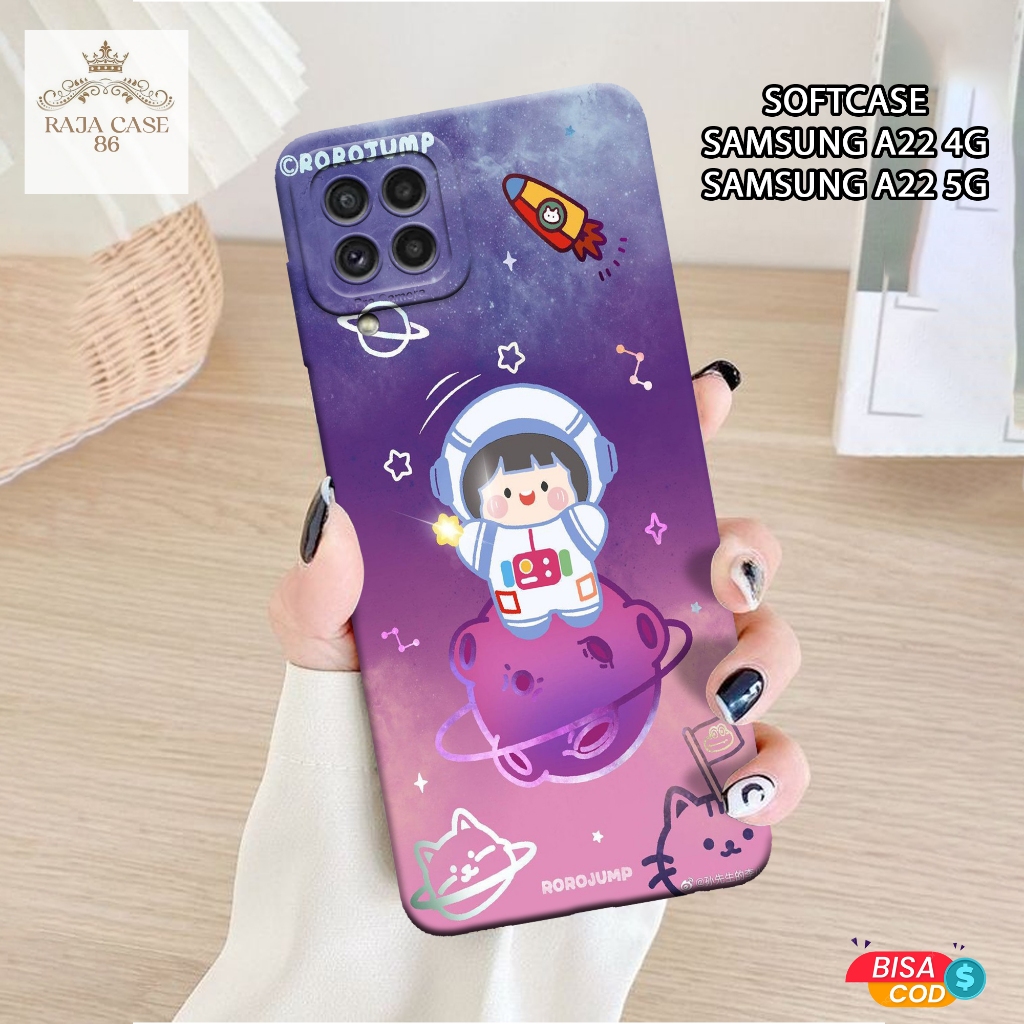 Case Samsung Galaxy A22 4G / Samsung Galaxy A22 5G - Rajacase - casing Samsung Galaxy A22 4G - Motif