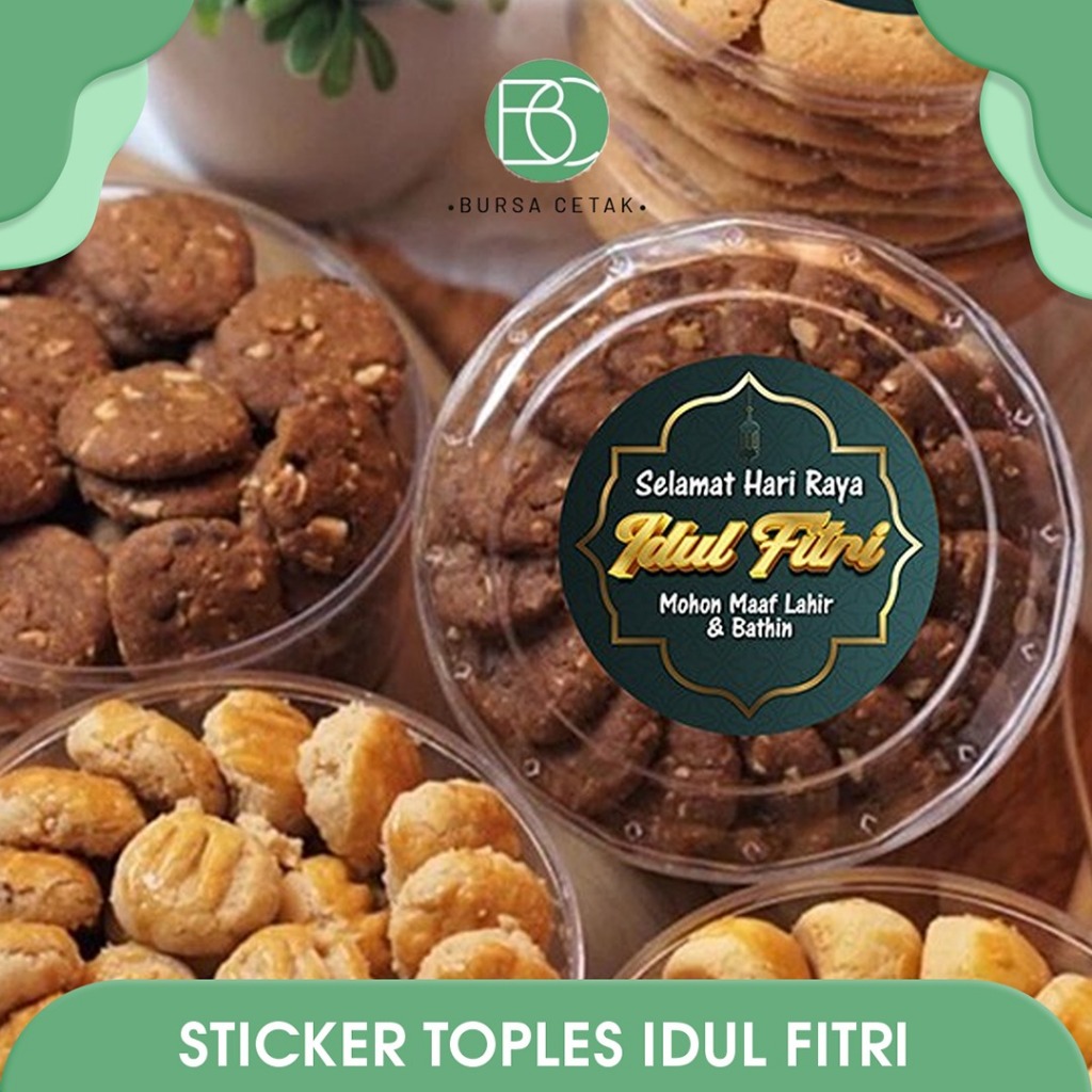 

BURSA CETAK - Cetak Sticker Stoples Hampers Idul Fitri / Print Stiker Bulat Custom Parcel Gift Kado Ucapan Lebaran Ied Mubarak