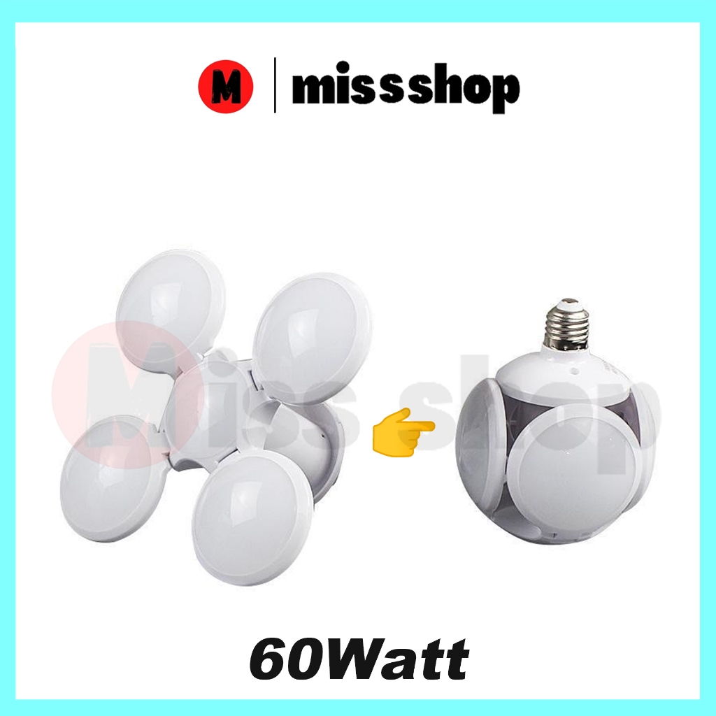 Lampu Leb Bohlam 60 WATT Modal Dragon Ball 5 Sisi / LED UFO