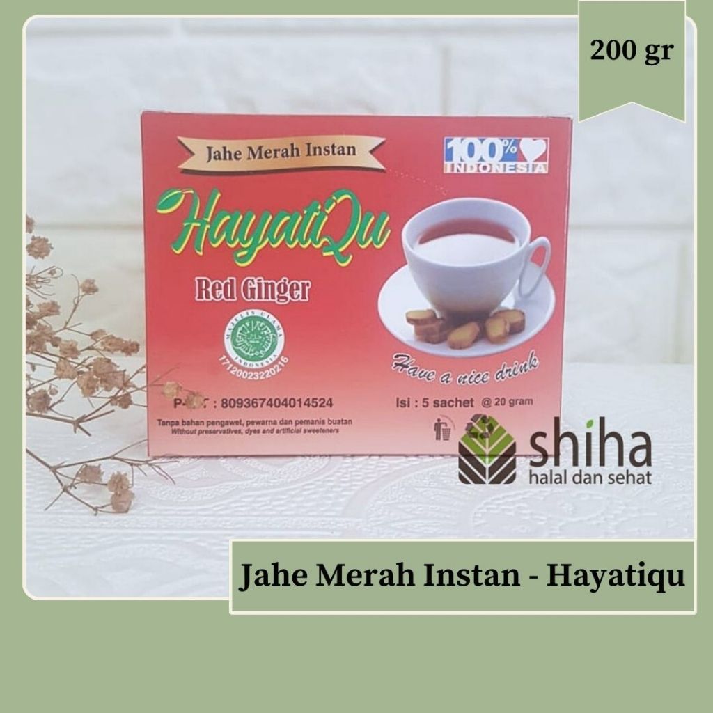 

Jahe Merah Instan Box Hayati isi 5 x 20 gr | Warung Shiha