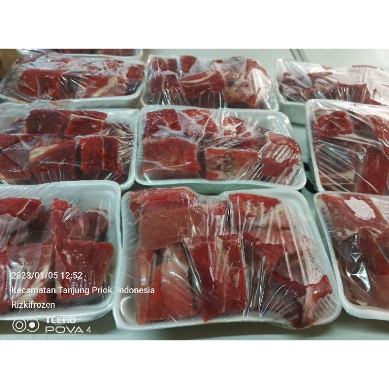 

Daging sapi potong kemasan 500gram
