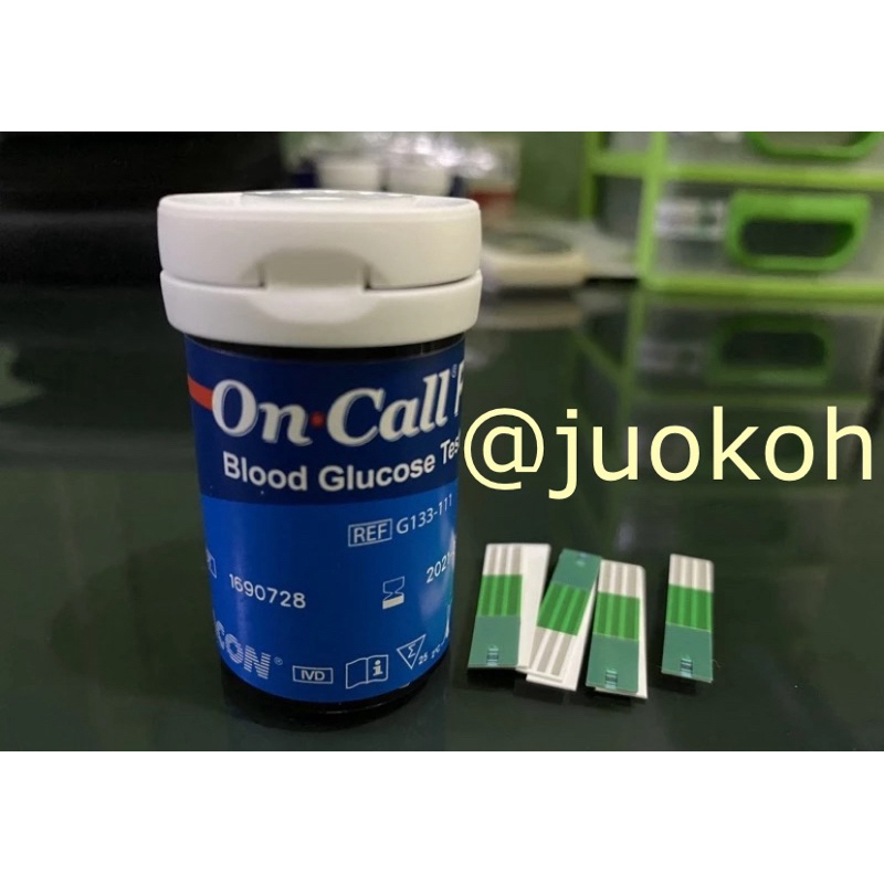 Stik / Strip Gula Darah ON CALL Plus Terlaris dan Termurah ON CALL Botol On Call Plus Botol Isi 25 O