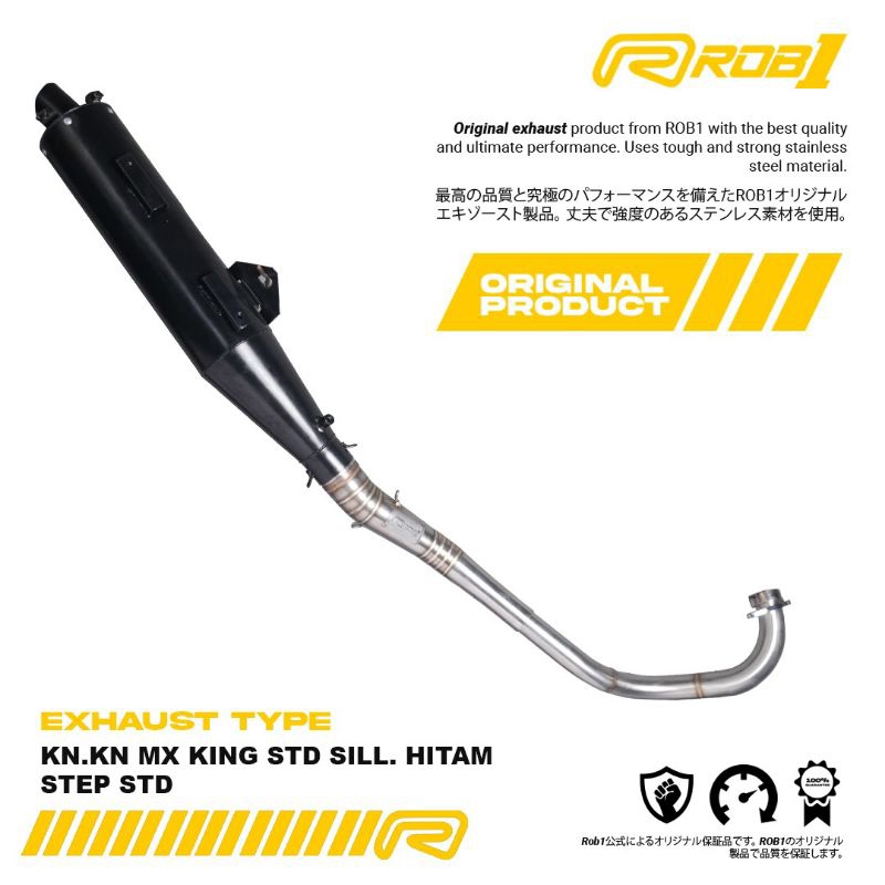 Knalpot Mx King 150 Step Standar - ROB1 Racing