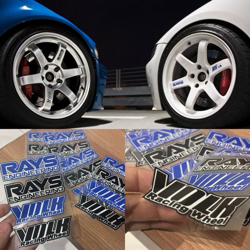 Sticker VOLK RAYS velg TE37 Copy Original