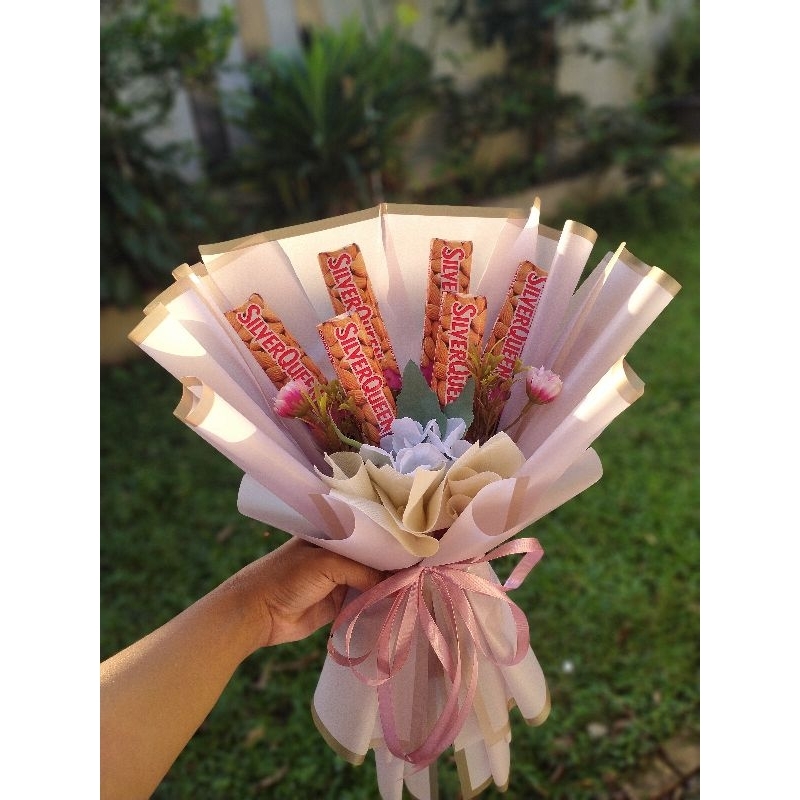 

buket Silverquin /buket snack/buket wisuda