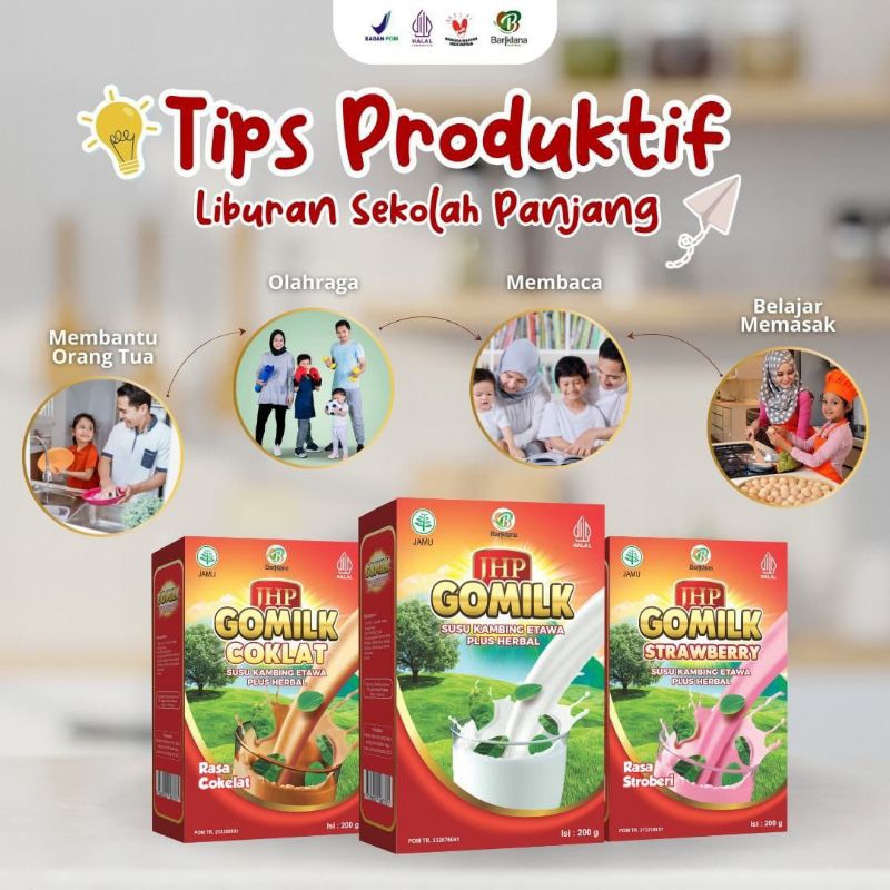 

Gomilk 200gr Susu Kambing Etawa Pluss