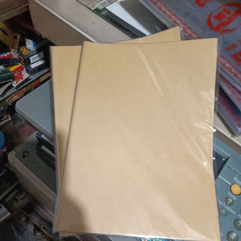 

sampul buku coklat boxy/campus 1 pack isi 20 lembar