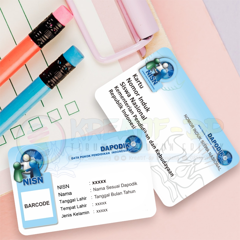 

Cetak kartu berbagai macam atau custom bahan tebal (PVC Card)
