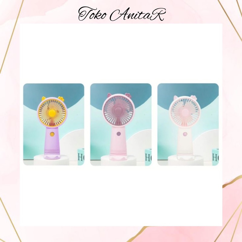 Kipas Tangan/Kipas Mini/Kipas Traveler/kipas angin mini portable cas / kipas angin kecil karakter lu