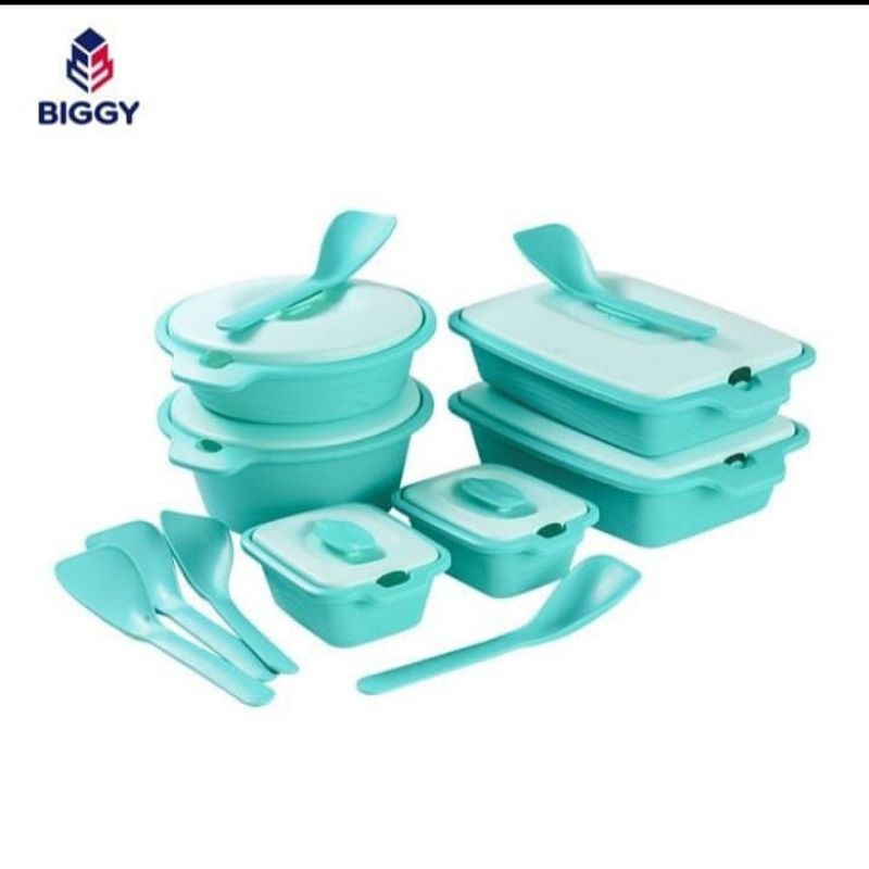 *Prasmanan set aquamarine serving_**BRAND BIGGY